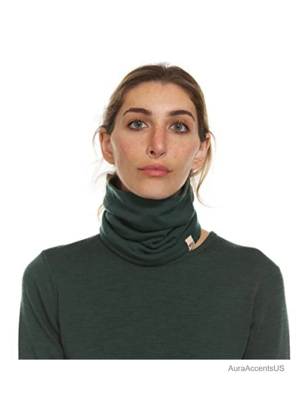 100% Merino Wool Midweight Neck Gaiter Skiing Face Mask